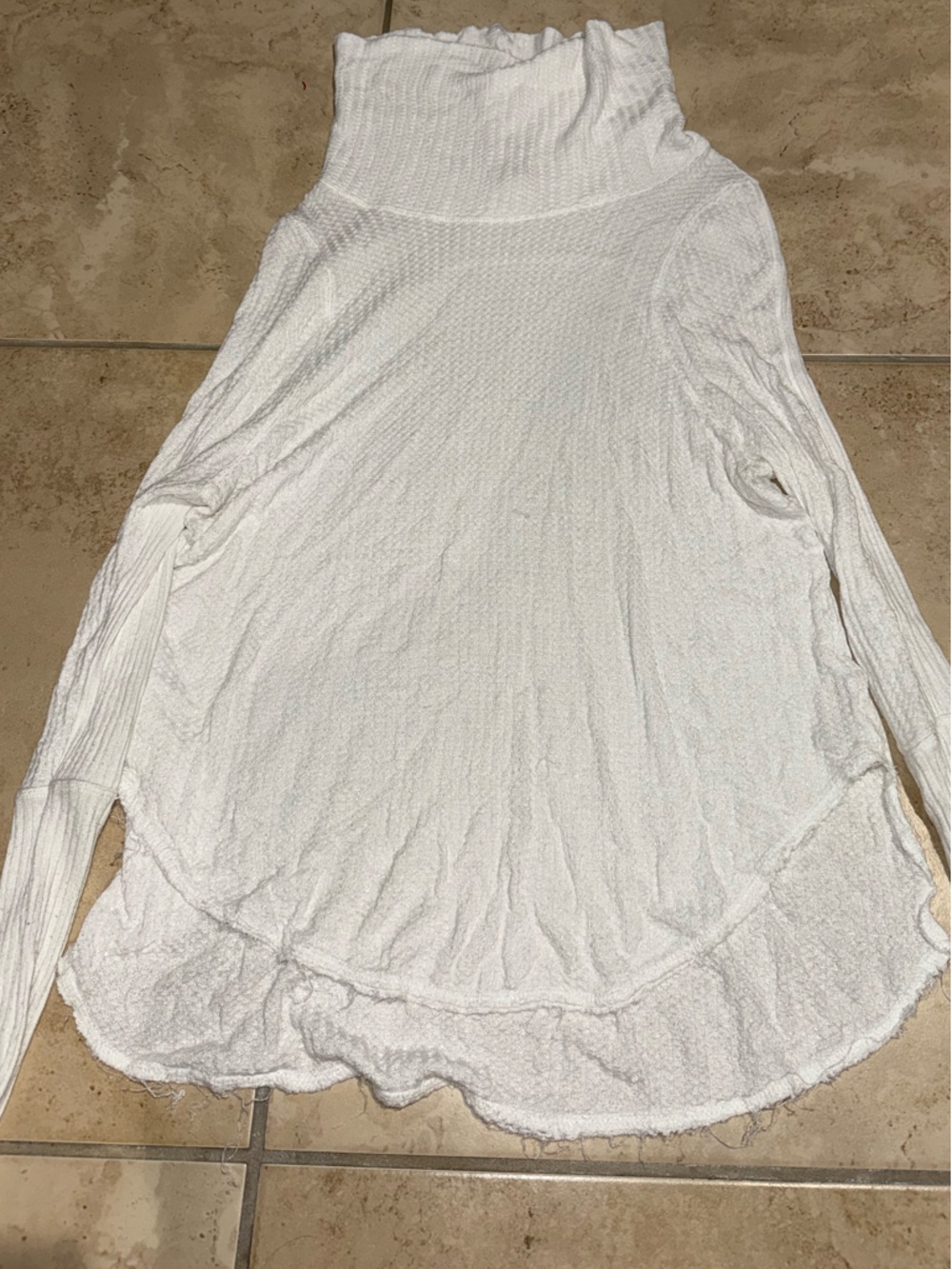 Free People We The Free White Waffle Top